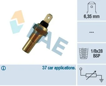 Sensor, coolant temperature FAE 31630