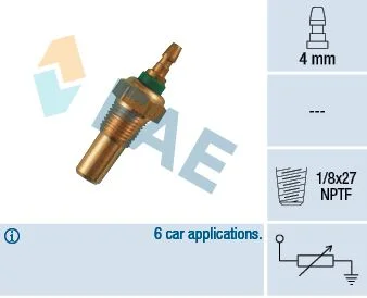 Sensor, coolant temperature FAE 32470