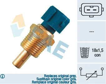 Sensor, temperatura do líquido de arrefecimento FAE 33150