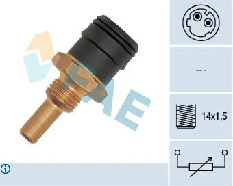 Sensor, temperatura do líquido de refrigeração FAE 33280