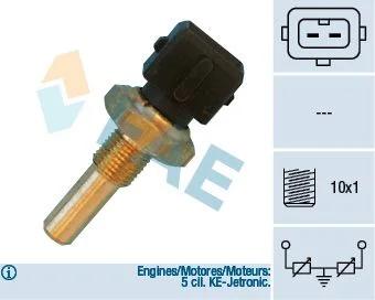 Sensor, temperatura do líquido de arrefecimento FAE 33410