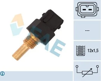 Sensor, temperatura do líquido de refrigeração FAE 33590