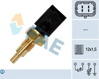 Sensor, temperatura do líquido de arrefecimento FAE 33723