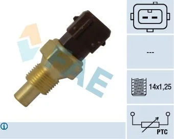 Sensor, temperatura do líquido de arrefecimento FAE 33792