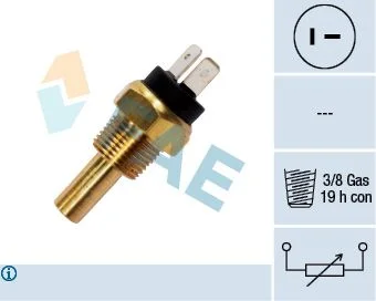 Sensor, coolant temperature FAE 33800