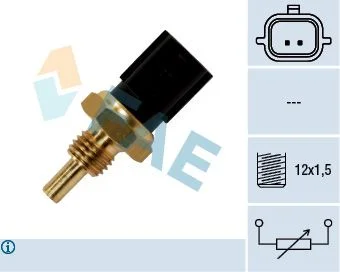 Sensor, temperatura do líquido de refrigeração FAE 33840