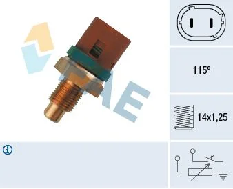 Sensor, temperatura do líquido de refrigeração FAE 34230