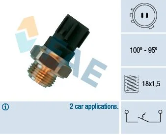 Temperature Switch, radiator fan FAE 36470
