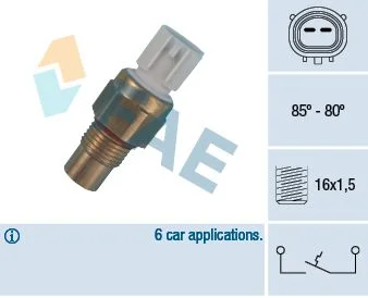 Temperature Switch, radiator fan FAE 36485
