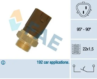 Interruptor de Temperatura, ventoinha do radiador FAE 36720