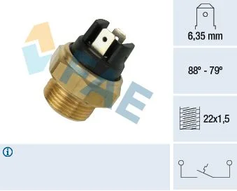 Temperature Switch, radiator fan FAE 37340