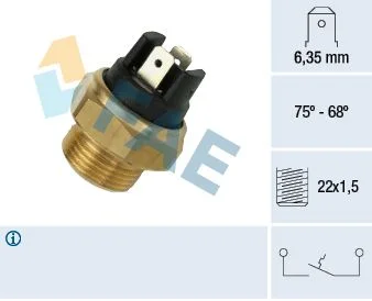 Temperature Switch, radiator fan FAE 37480