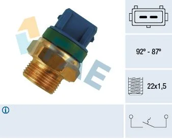 Temperature Switch, radiator fan FAE 37680