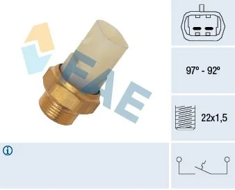 Interruptor de Temperatura, ventoinha do radiador FAE 37710
