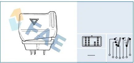 Interruptor de aviso de perigo FAE 61110