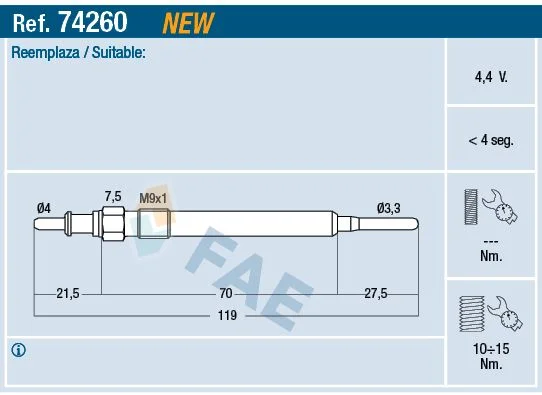 243 FAE 74260