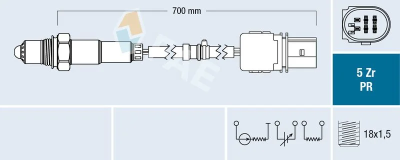Oxygen Sensor FAE 75158