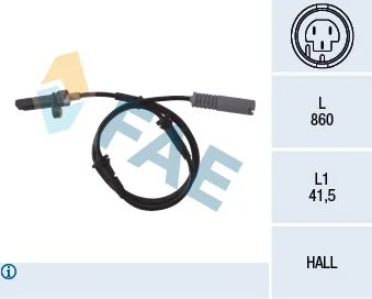 Sensor, wheel speed FAE 78009