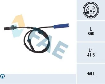 Sensor, wheel speed FAE 78046