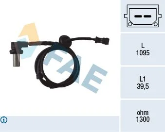 Sensor, wheel speed FAE 78062