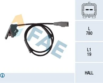 Sensor, velocidade da roda FAE 78080