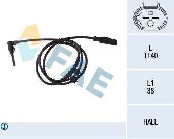Sensor, velocidade da roda FAE 78084