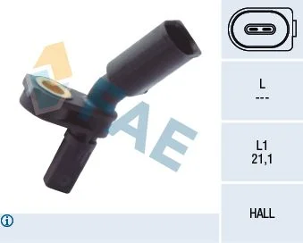 Sensor, velocidade da roda FAE 78103