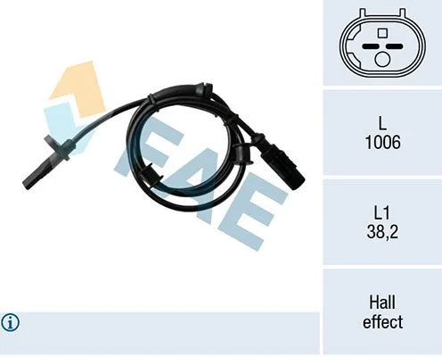 Sensor, wheel speed FAE 78170