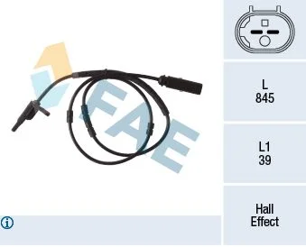 Sensor, velocidade da roda FAE 78292