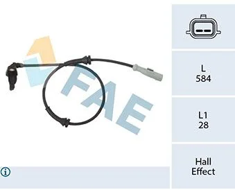 Sensor, wheel speed FAE 78442