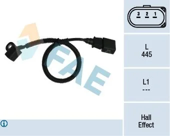 Sensor, posição do comando de válvulas FAE 79164
