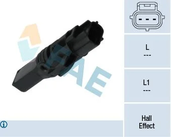 Sensor, pulso do veio de excêntricos FAE 79340