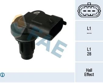 Sensor, posição do comando de válvulas FAE 79477