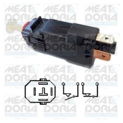 Interruptor da luz de travagem MEAT & DORIA 35064