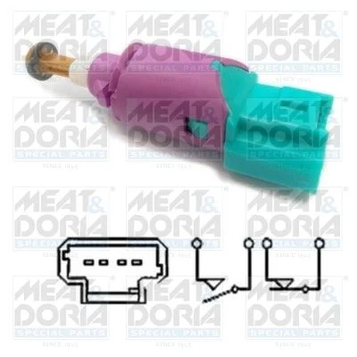 Interruptor da luz de travagem MEAT & DORIA 35090
