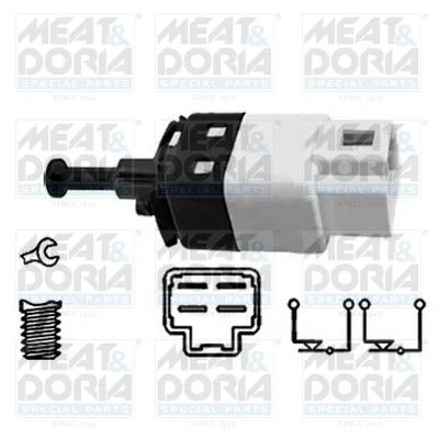 Interruptor da luz de travagem MEAT & DORIA 35108