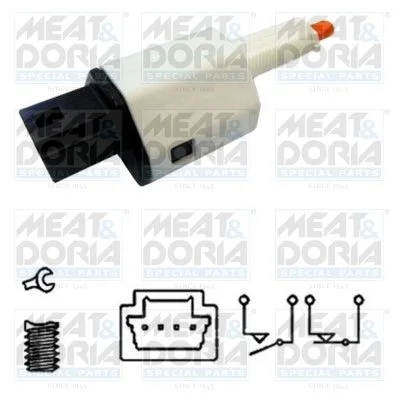 Interruptor da luz de travagem MEAT & DORIA 35116