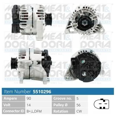 Alternador MEAT & DORIA 5510296