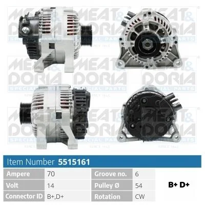 Alternador MEAT & DORIA 5515161