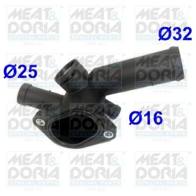 Flange do líquido de arrefecimento MEAT & DORIA 93123