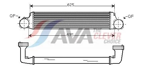 Charge Air Cooler AVA Clever Choice BW4280