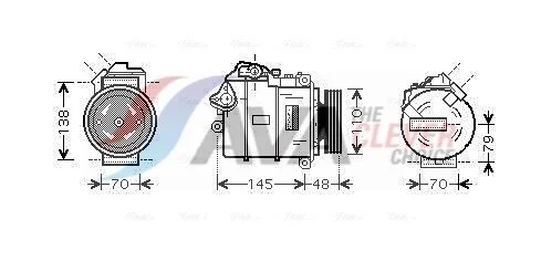 Compressor, air conditioning AVA BWAK317