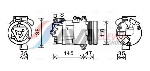 Compressor, air conditioning AVA Clever Choice BWAK395