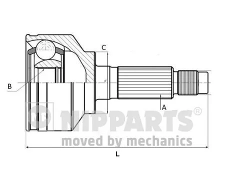 Joint Kit, drive shaft NIPPARTS J2820512