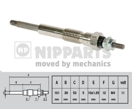 Vela de Incandescência NIPPARTS J5712016
