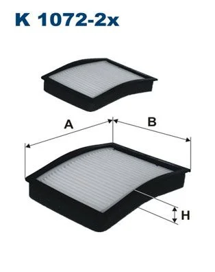 Filter, cabin air FILTRON K 1072-2X