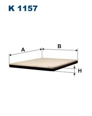 Filter, cabin air FILTRON K1157