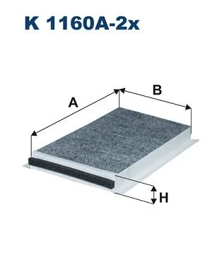 Filter, cabin air FILTRON K 1160A-2X