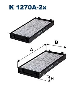 Filter, cabin air FILTRON K 1270A-2X