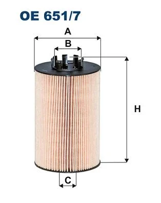 Oil Filter FILTRON OE 651/7